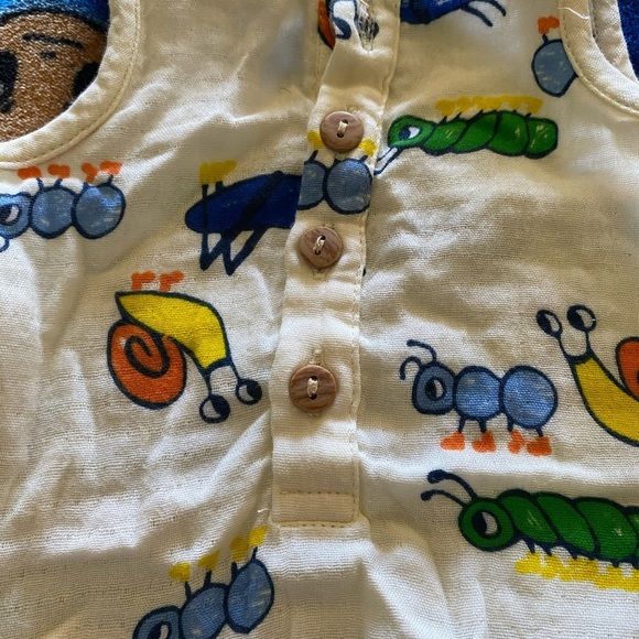 Old Navy Blue and White Jumpsuit with Playful Print - Picture 3 of 4